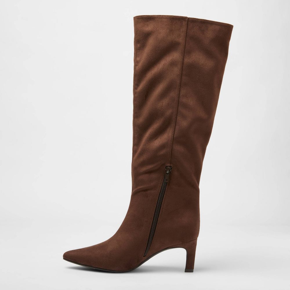 New - Women’s Justice Boots with Memory Foam Insole – A New Day™ Brown 10WC