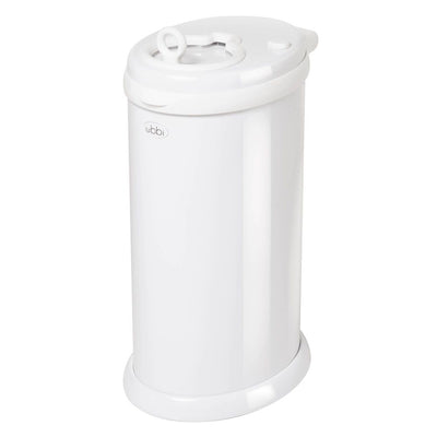 New - Ubbi Stainless Steel Diaper Pail - White