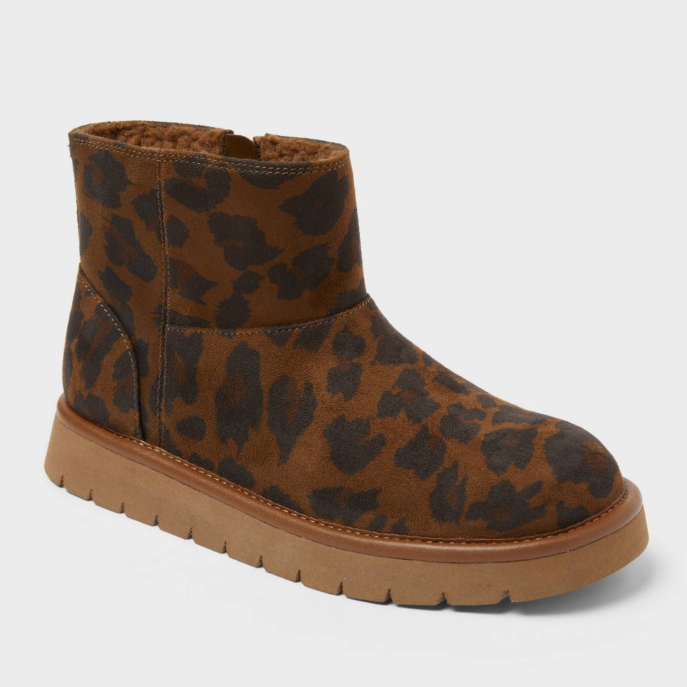 New - Women’s May Faux Microsuede Boots with Memory Foam Insole - Universal Thread™ Dark Brown 10