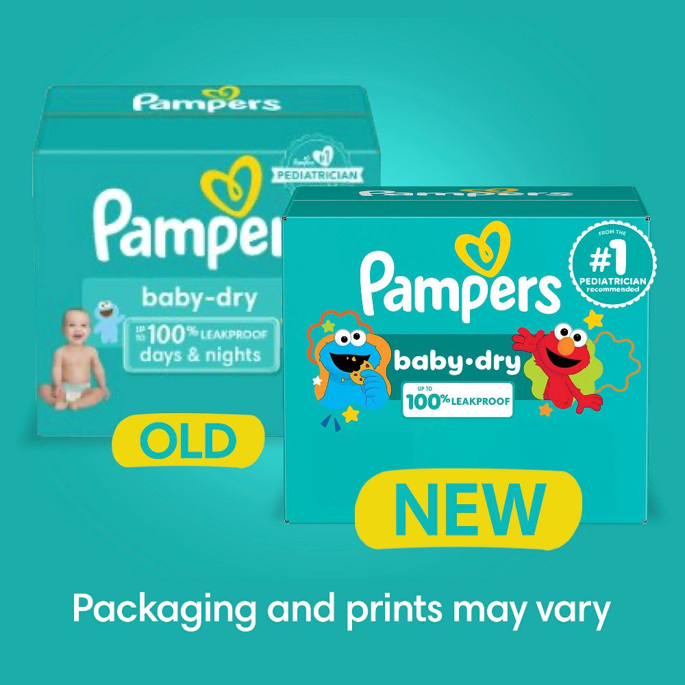 New - Pampers Baby Dry Diapers Super Pack - Size 1 - 120ct