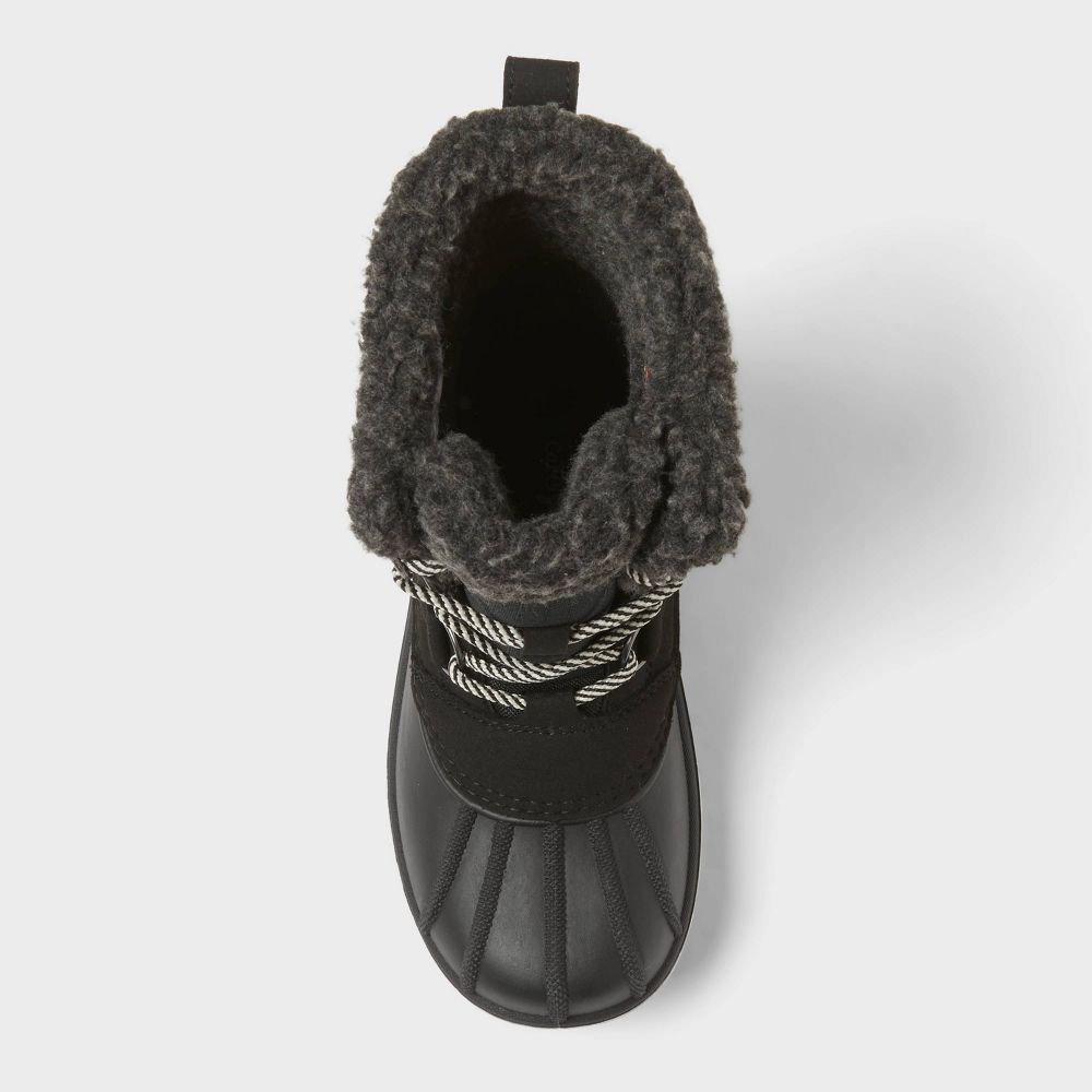 New - Kids' Kit Easy-On Winter Boots - Cat & Jack™ Black 13
