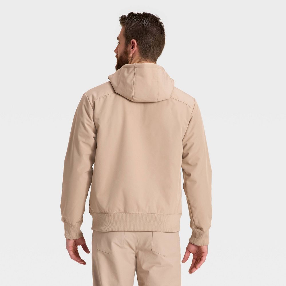 New - Men's Soft Shell Fleece Jacket - All In Motion™ Tan L