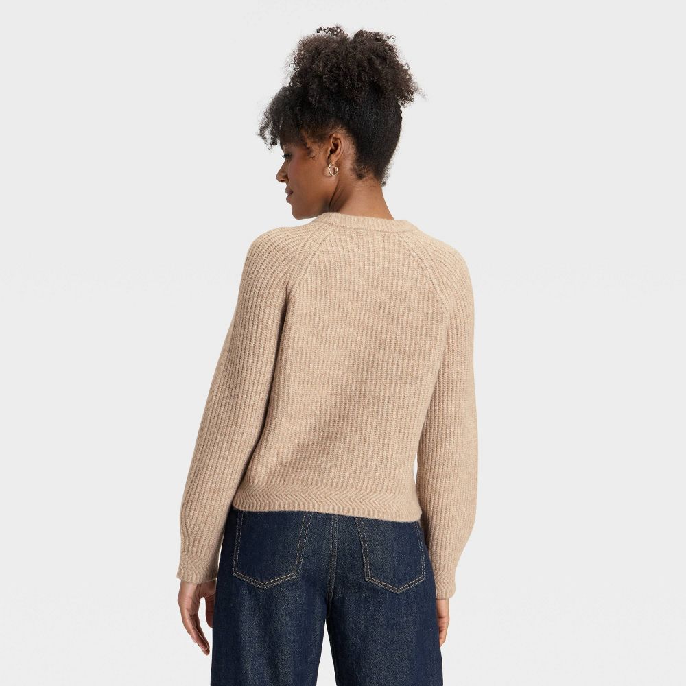 Open Box - Women's Cozy Knit Crewneck Pullover Sweater - Universal Thread™ Oatmeal XS