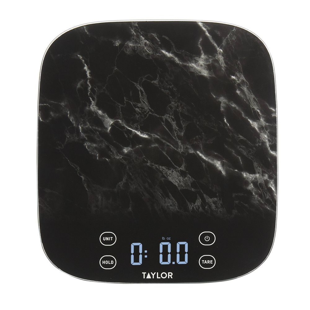 New - Taylor 22lb Waterproof Digital Kitchen Food Scale Black
