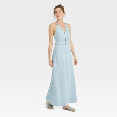 Universal Thread New - Universal Thread Women's Halter Summer Denim Secondipity Universal Thread New - Universal Thread Women's Halter Summer Denim Secondipity