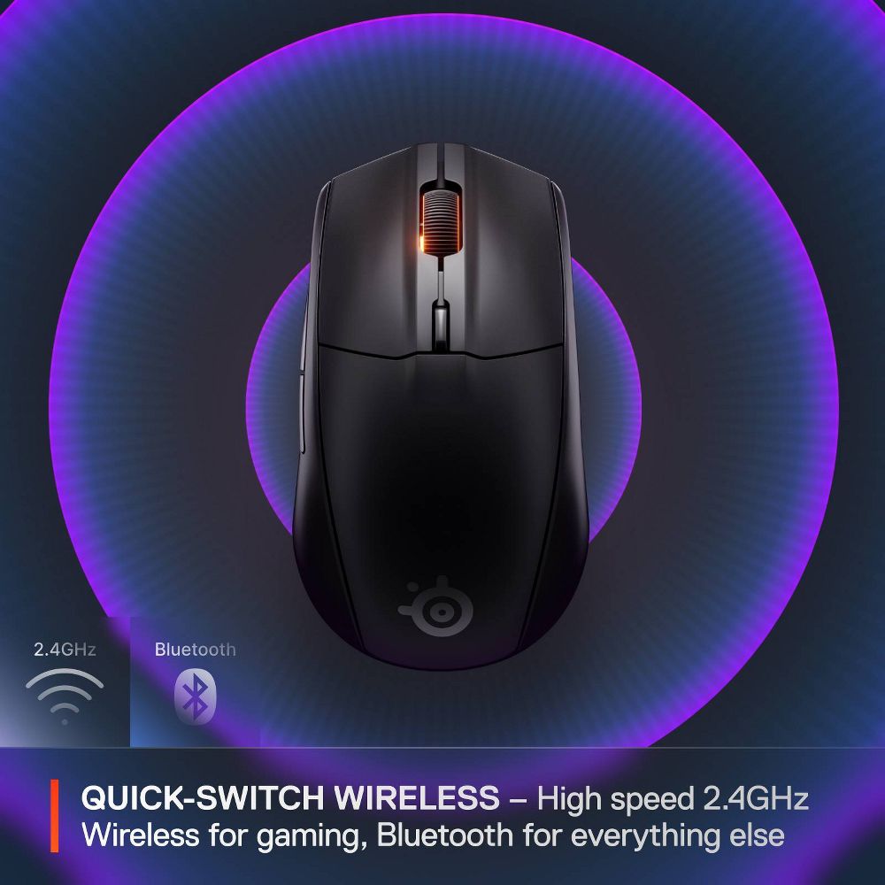 New - SteelSeries Rival 3 Wireless Gaming Mouse - Black