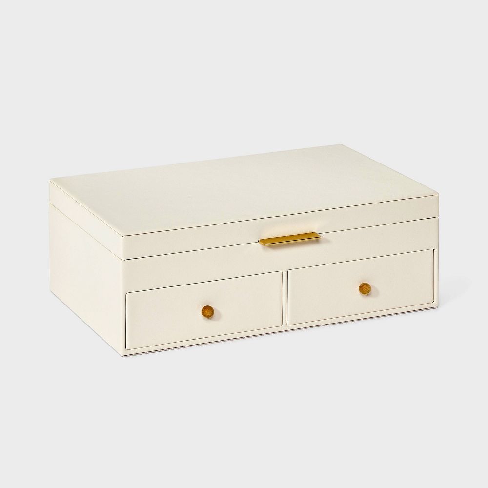 New - Two Drawer Jewelry Organizer - A New Day™ Cream