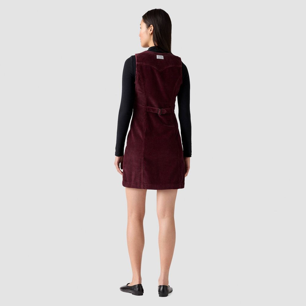 Open Box - Levi's® Women's Vianna Vest Dress - Tawny Port Cord XS