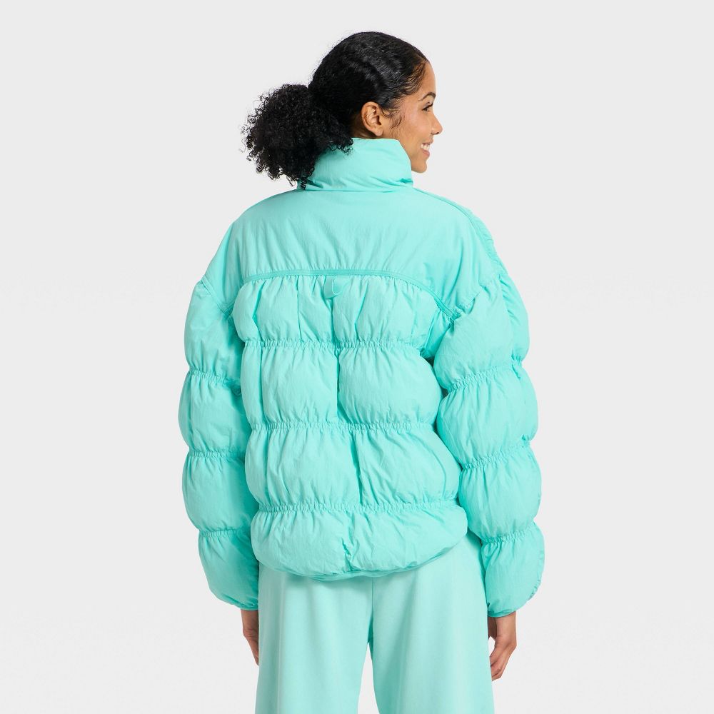 New - Women's Puffer Jacket - JoyLab™ Aqua Blue XS