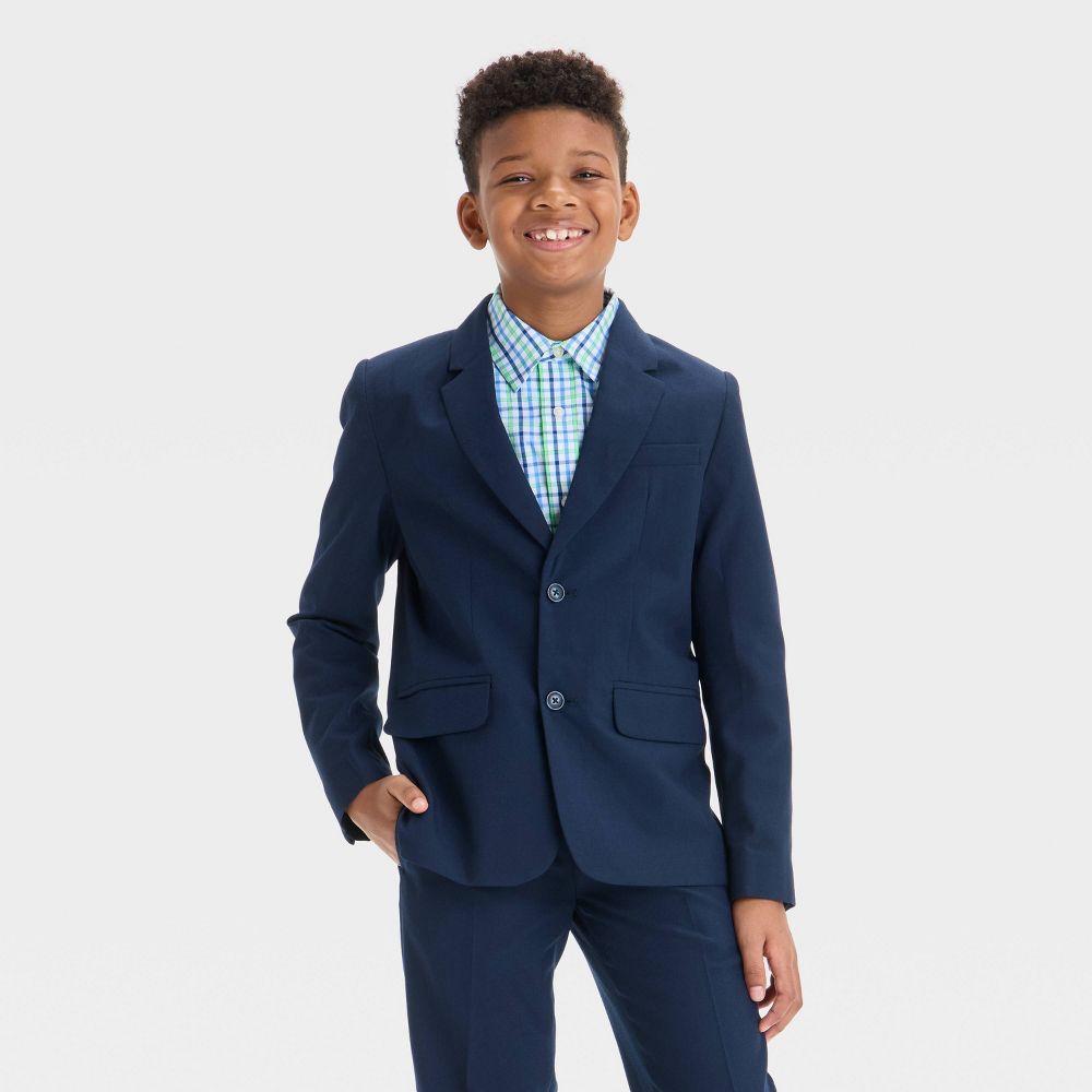 New - Boys' Suit Jacket - Cat & Jack™ Navy Blue 10