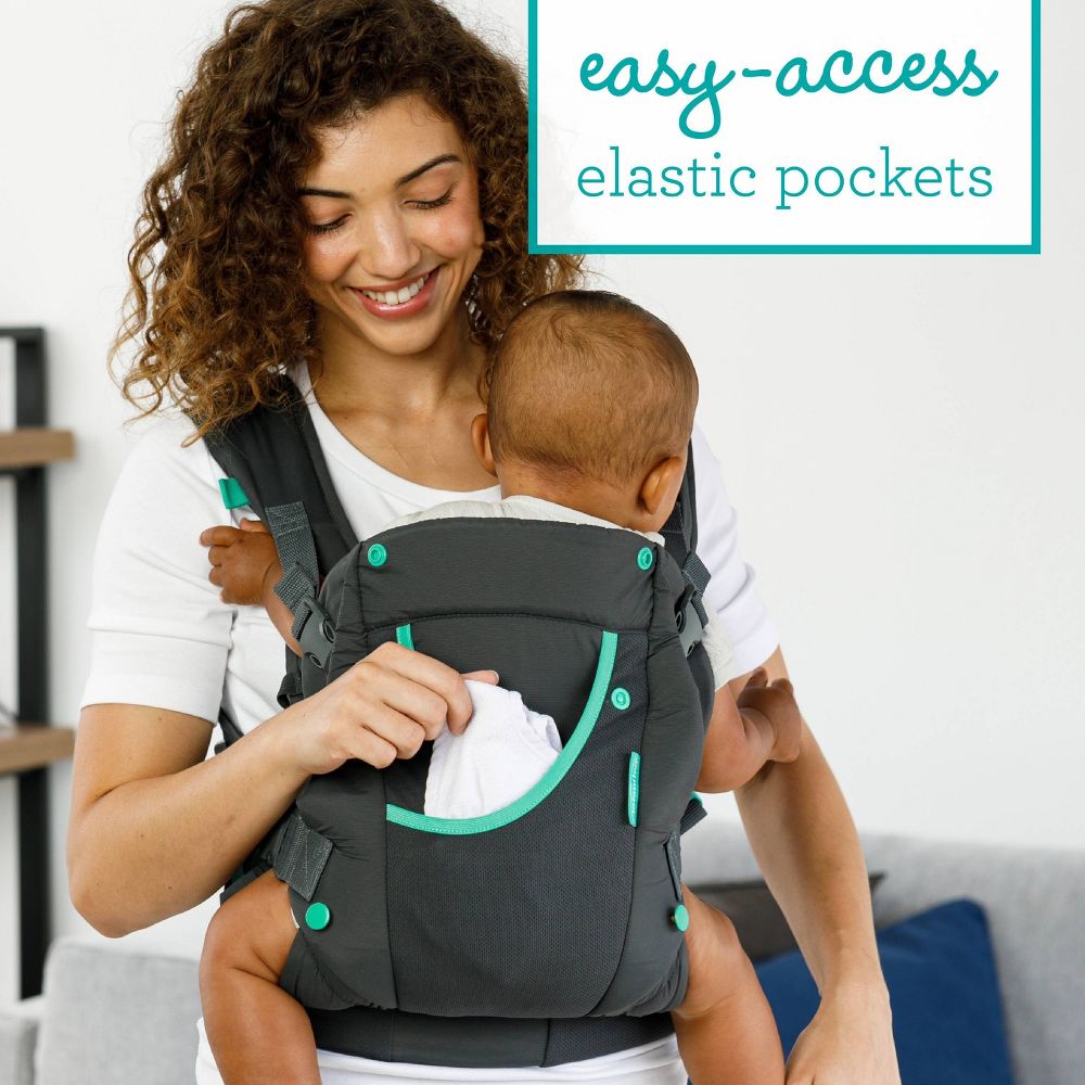 New - Infantino Carry On Active Baby Carrier - Gray