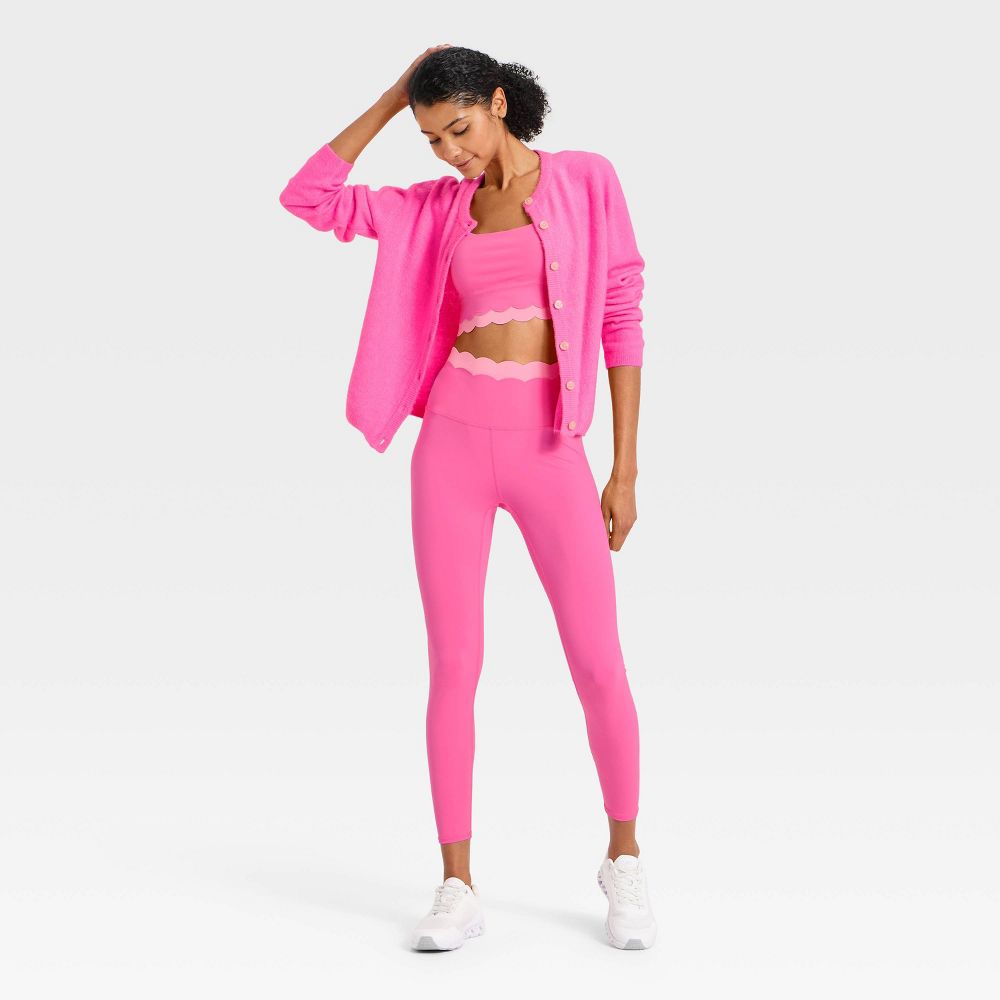 New - Women's Button-Up Cardigan Sweater - JoyLab™ Neon Pink XS