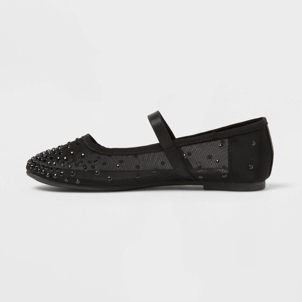 Open Box - Kids' Sybil Ballet Flats - art class™ Black 5