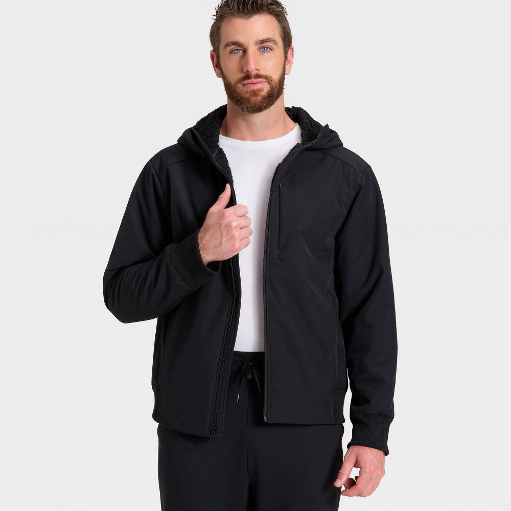 Open Box - Men's Soft Shell Fleece Jacket - All In Motion™ Black S