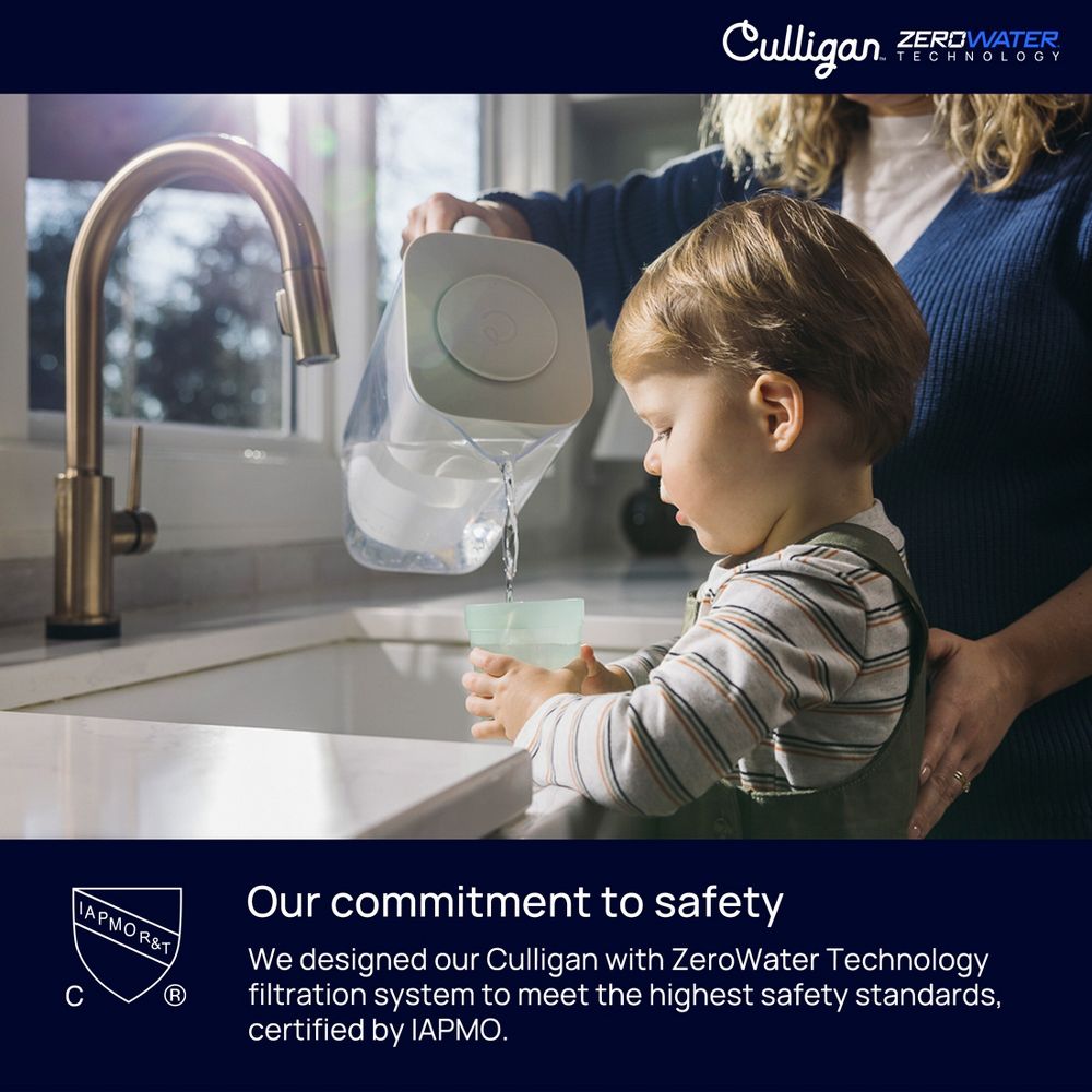 New - Culligan with ZeroWater Technology 40 Cup Glass Dispenser