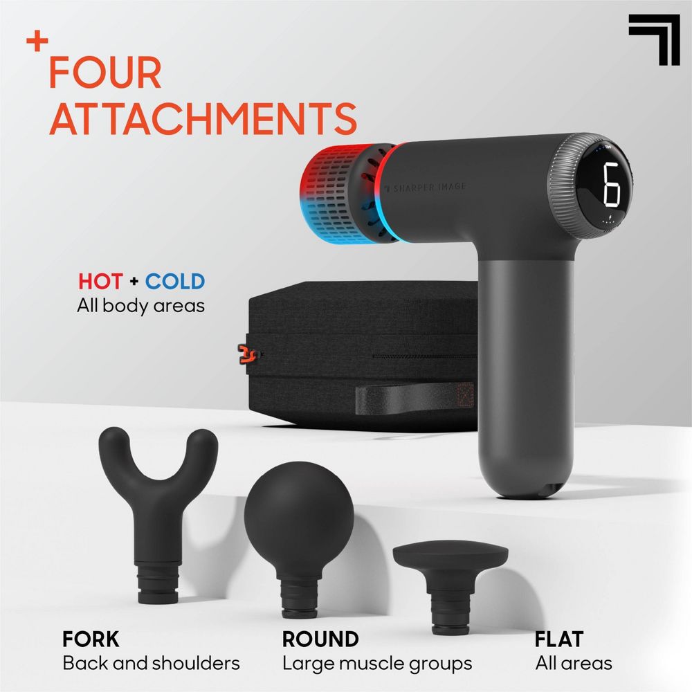 New - Sharper Image PowerBoost Pro Plus Hot and Cold Compact Body Massager