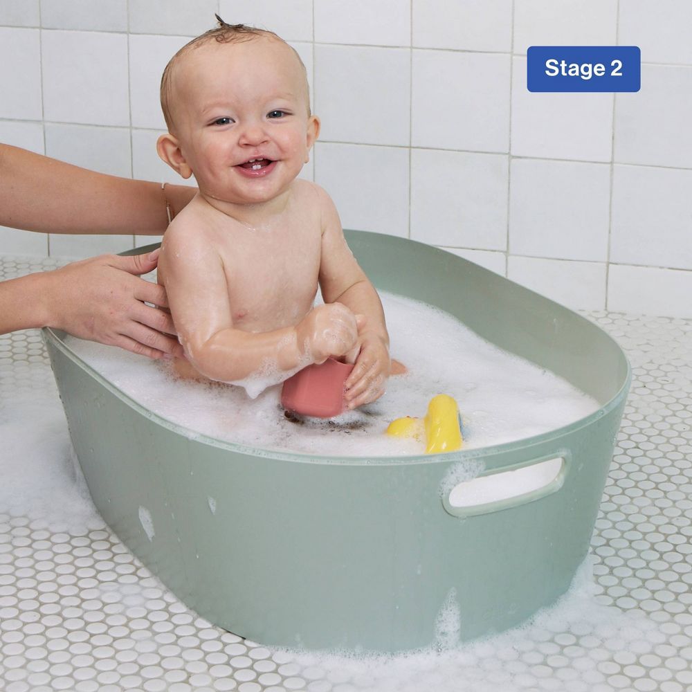 New - Lalo 3-in-1 Bath Tub - Sage