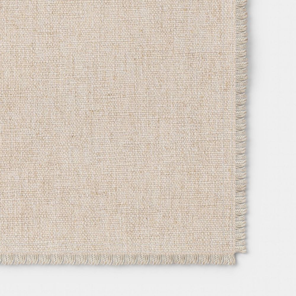 New - 90"x20" Woven Table Runner Natural - Threshold™