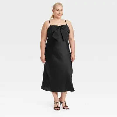 midi shift dress for women A New Day New - Women's Bow Midi Shift Dress