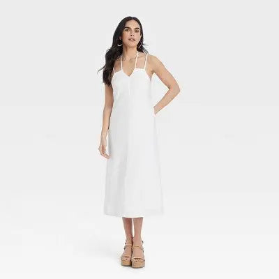 Universal Thread New - Women's Linen Midi Sundress - Universal Thread Secondipity Universal Thread New - Women's Linen Midi Sundress - Universal Thread Secondipity