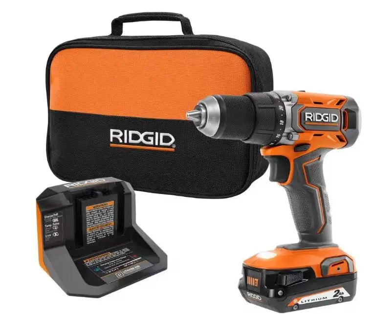 Open Box - 18V Cordless 1/2 in. Drill/Driver Kit with 2.0 Ah Battery and Charger RIDGIDBullseye Deals