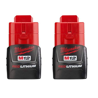 Open Box - Milwaukee M12 12-Volt Lithium-Ion Compact Battery (2-Pack) MilwaukeeBullseye Deals