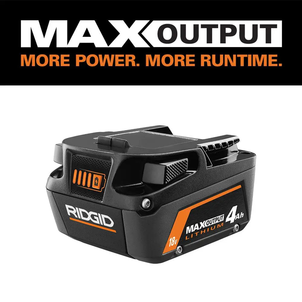 Open Box - RIDGID 18V 4.0 Ah MAX Output Lithium-Ion Battery RIDGIDBullseye Deals