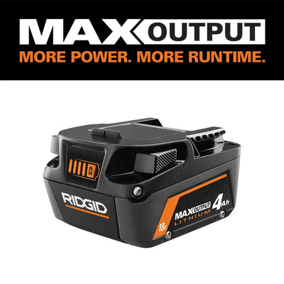 RIDGID 18V 4.0 Ah MAX Output Lithium-Ion Battery RIDGIDBullseye Deals