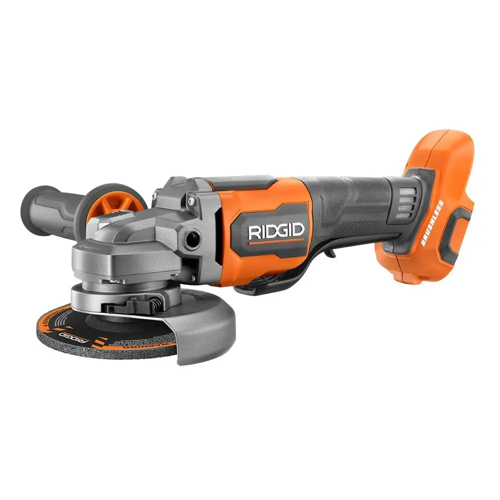 Open Box - RIDGID 18V Brushless 4-1/2 in. Angle Grinder (Tool Only) RIDGIDBullseye Deals
