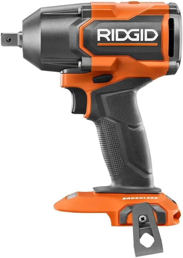 RIDGID 18V Brushless Cordless 4-Mode 1/2 in. Mid-Torque Impact Wrench with Friction Ring (Tool Only) RIDGIDBullseye Deals