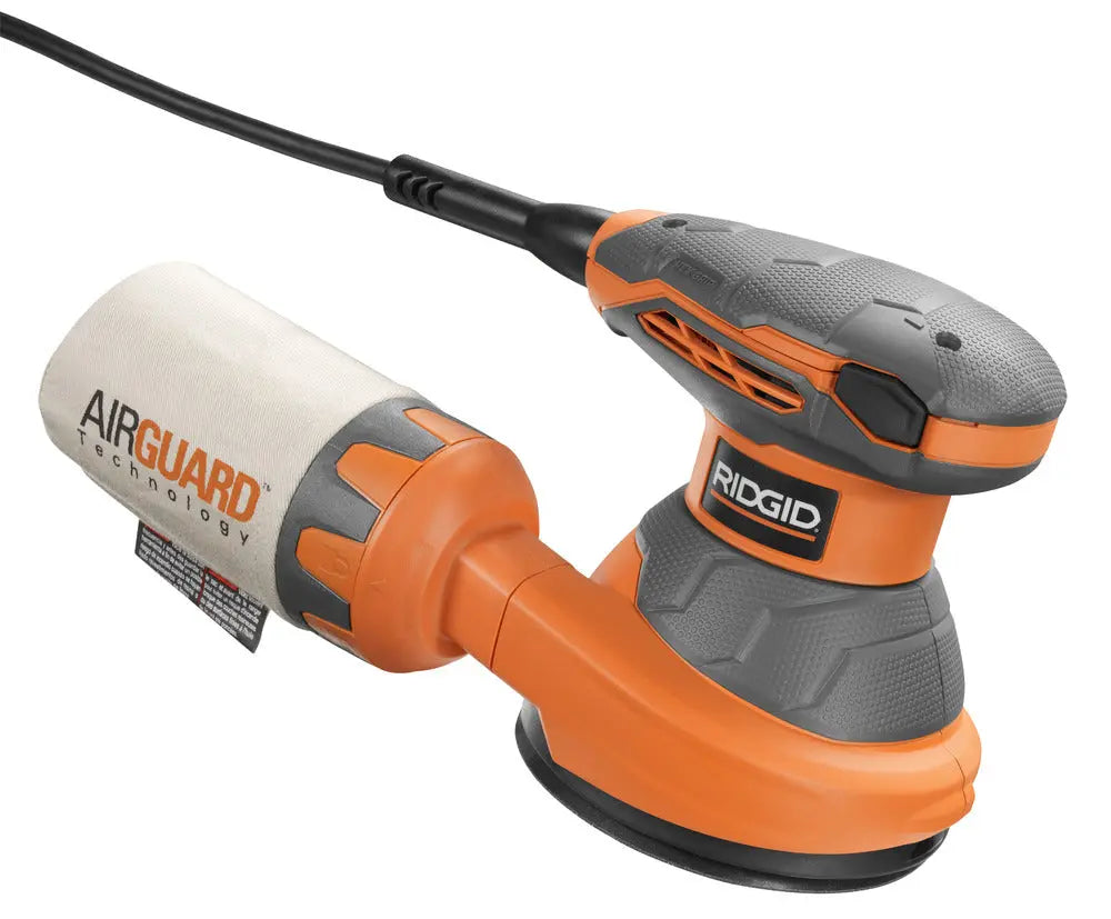 Open Box - RIDGID 5 in. Random Orbital Sander with AIRGUARD Technology RIDGIDBullseye Deals