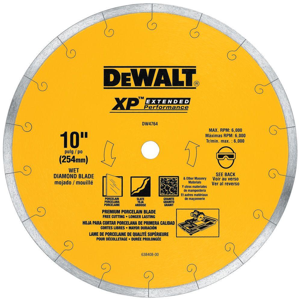 Used - DEWALT DW4764 10-Inch by .060-Inch Premium XP4 Tile Blade Wet