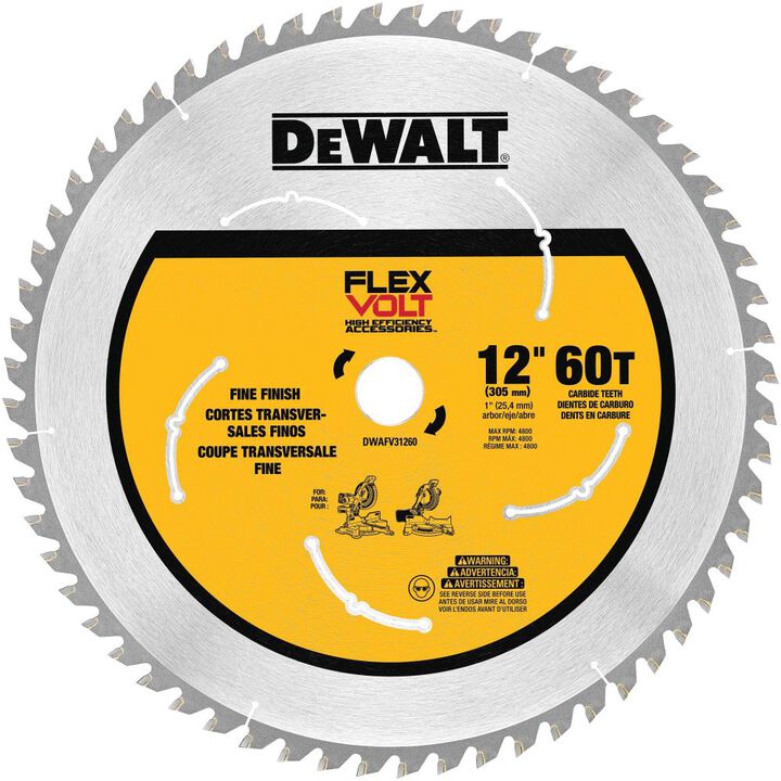 Used - Dewalt-DWAFV31260 FLEXVOLT 12 In. 60T Miter Saw Blade