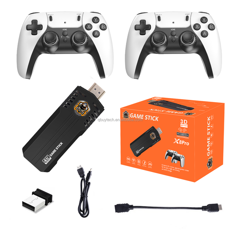 New - Control Joystick Inalambrico 4k X8pro Color Black