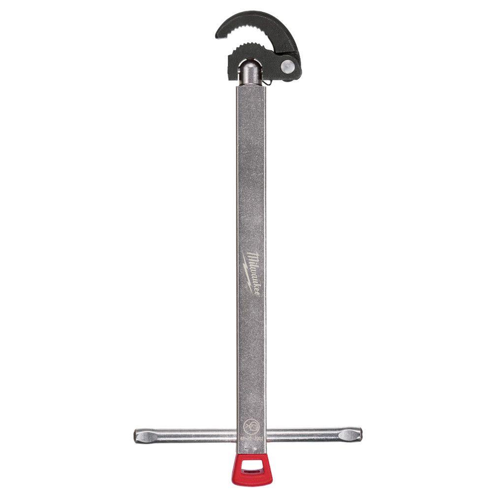 Used - Milwaukee Electric Tool - 48-22-7001 - Milwaukee 48-22-7001 1.25 Pivoting Jaws Spring-Loaded Jaw Basin Wrench