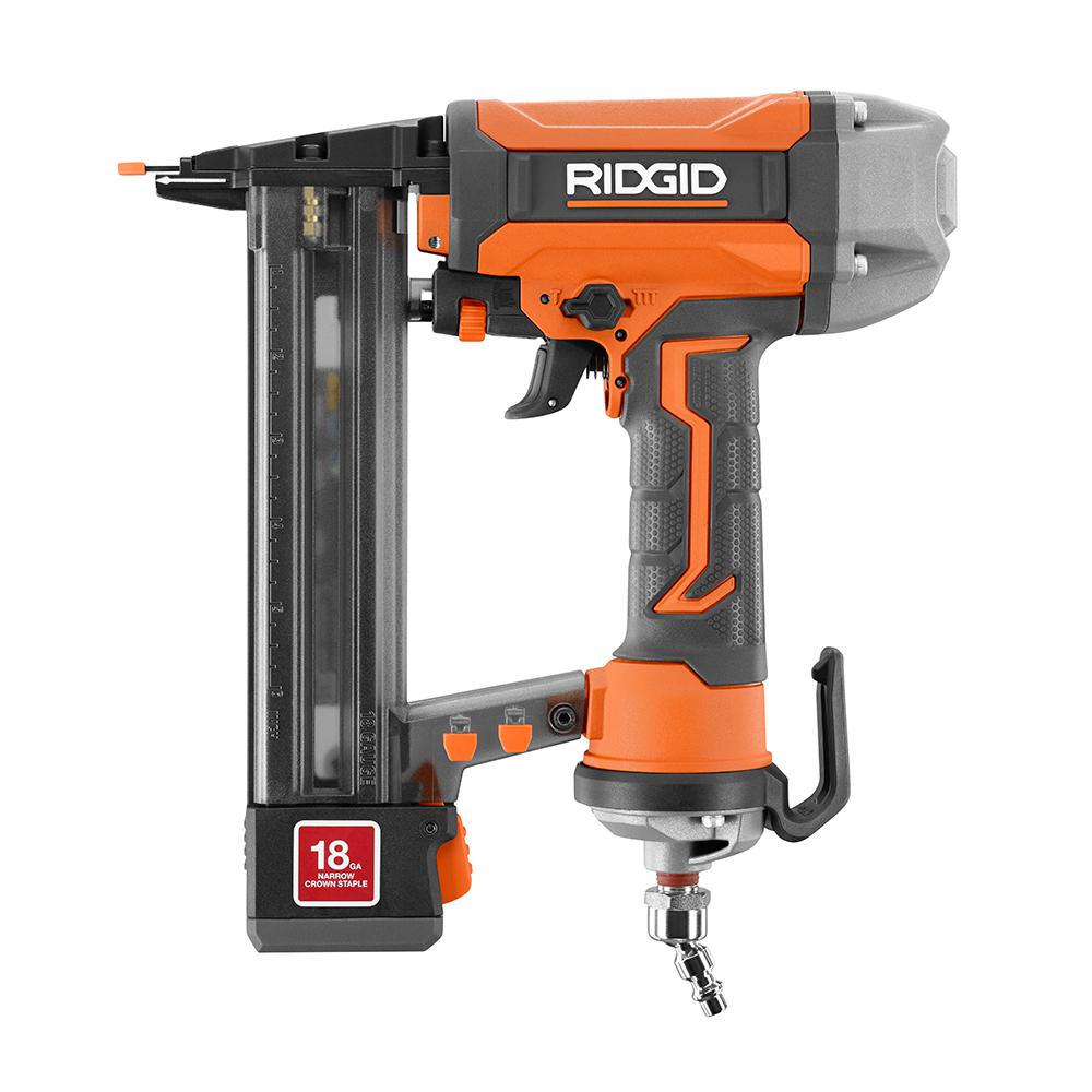 Used - RIDGID R150FSF 18-Gauge 1.5 Finish Stapler, Contractors Bag with Staples (200ct)