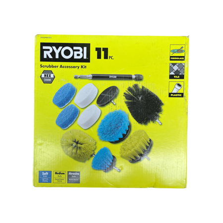Open Box -  RYOBI Scrubber Accessory Kit (11-Piece)