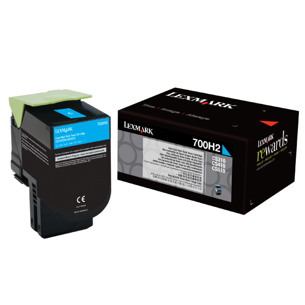 Lexmark 700H2 - High Yield - cyan - original - toner cartridge - LCCP LexmarkBullseye Deals