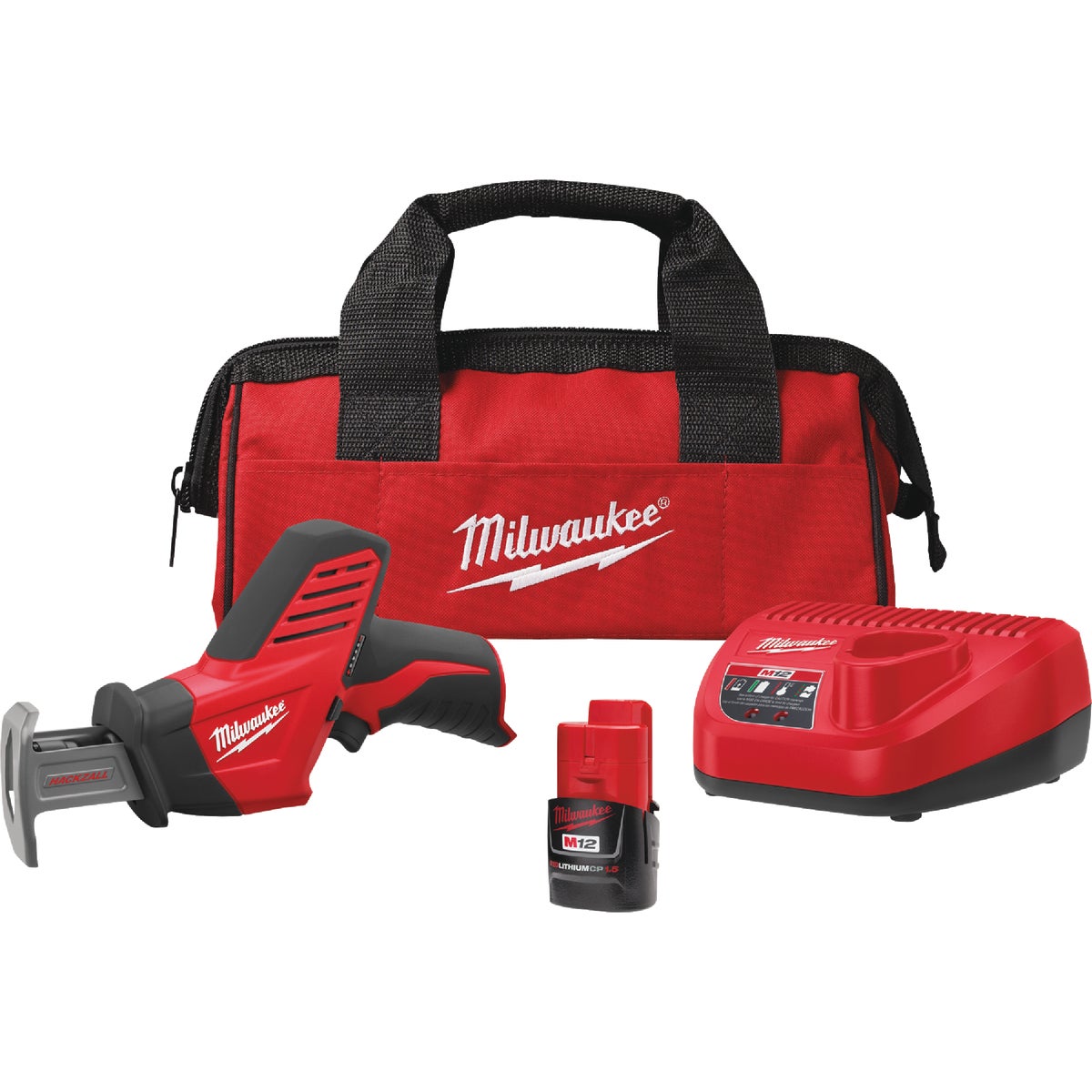 Open Box -  Milwaukee 2420-21 M12 12-V Lithium-Ion Cordless HACKZALL Reciprocating Saw Kit