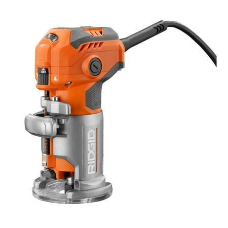 Open Box - Rigid R24012 5.5 Amp 1-1/2 HP Corded Compact Fixed-Base Router featuring Variable Speed Control