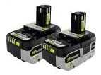 Open Box -  RYOBI ONE+ 18V HIGH PERFORMANCE Lithium-Ion 4.0 Ah Battery (2-Pack)