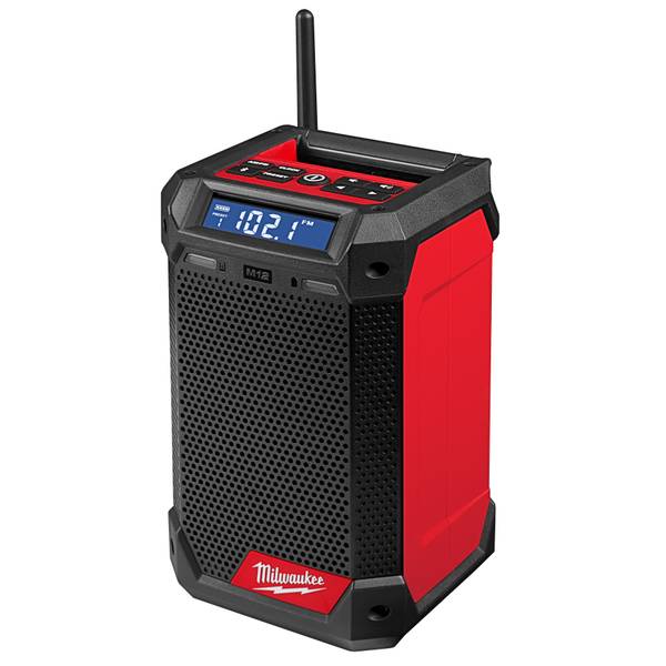 Open Box - Milwaukee M12 12-Volt Lithium-Ion Cordless Bluetooth/AM/FM Jobsite Radio with Charger MilwaukeeBullseye Deals
