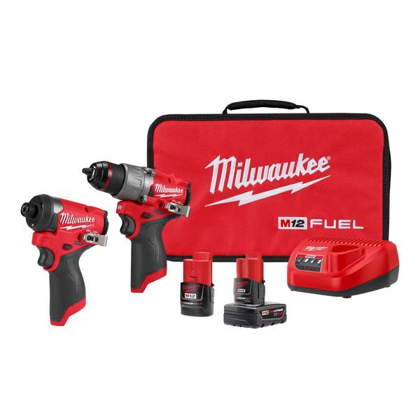 Open Box -  Milwaukee M12 FUEL 2-Tool Combo Kit - 3497-22 MilwaukeeBullseye Deals