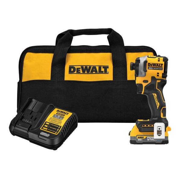 Open Box -  DEWALT 20V MAX ATOMIC with POWERSTACK 1/4 in. Cordless Brushless 3-Speed Impact Driver Kit (Battery