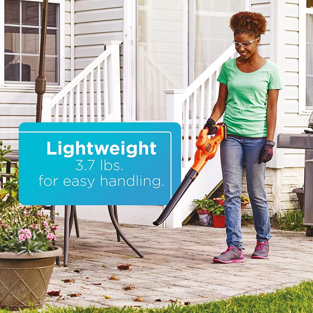 Open Box -  Black & Decker LSW221 20V 130 MPH 100 CFM 20-Volt Cordless Handheld Leaf Sweeper BLACK & DECKERBullseye Deals