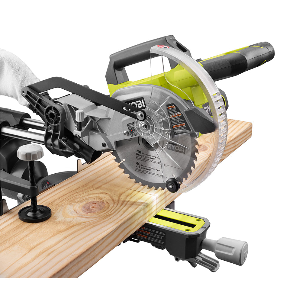 Open Box -  RYOBI 7-1/4 in. Sliding Miter Saw - TSS702