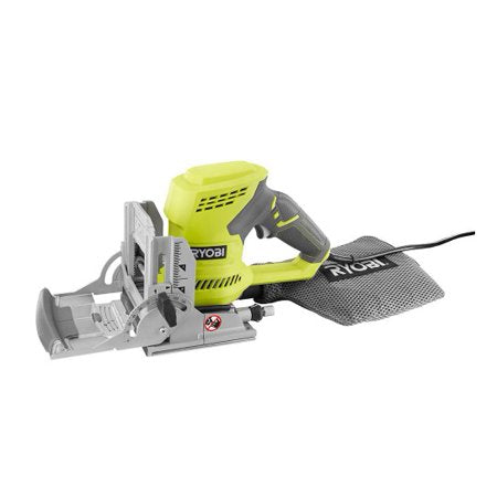 Open Box - Ryobi 6 Amp AC Biscuit Joiner Kit with Dust Collector and Bag JM83K ryboiBullseye Deals