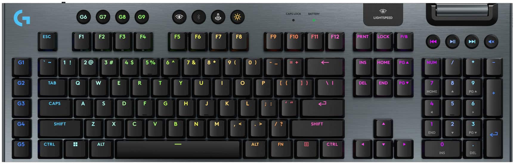 Open Box -  Logitech G915 X LIGHTSPEED Wireless Mechanical Red Gaming Keyboard - 920-012696 LogitechBullseye Deals