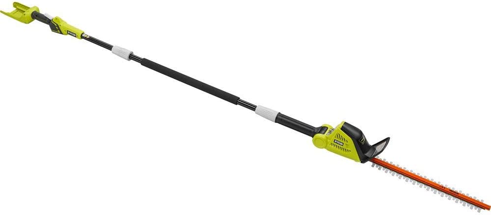 Open Box -  RYOBI 18 in. 40-Volt Lithium-Ion Cordless Pole Hedge Trimmer (Tool-Only)