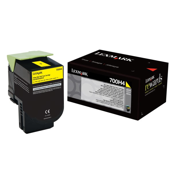 Lexmark 700H4 - High Yield - yellow - original - toner cartridge - LCCP LexmarkBullseye Deals